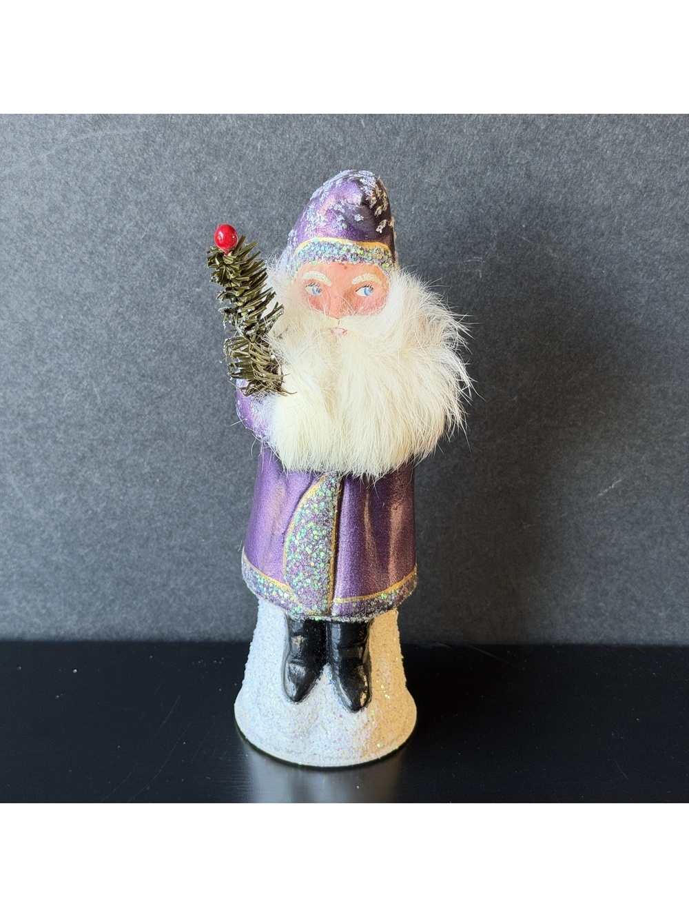 Vintage 1994 Christopher Radko Ino Schaller Santa Figurine #58/600 Purple German